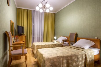 Спальня в номере двухместный твин в первом корпусе санатория Москва города Ессентуки