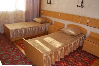 Военный санаторий города Ессентуки - спальня в двухместном однокомнатном номере